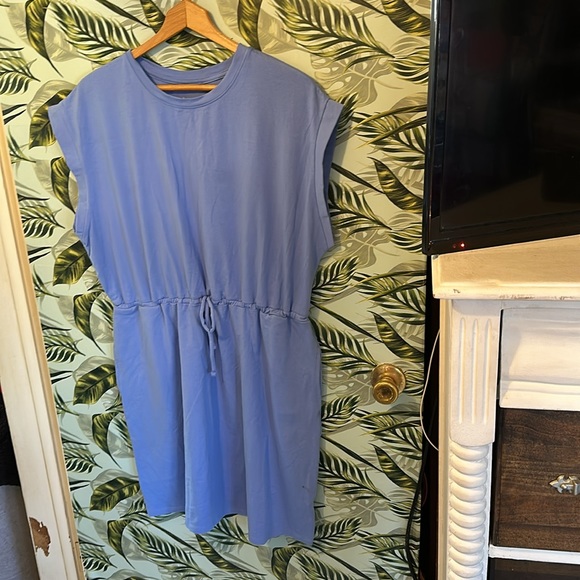 AA37 blue soft dress draw strings tie a new day XX Large - Picture 2 of 4